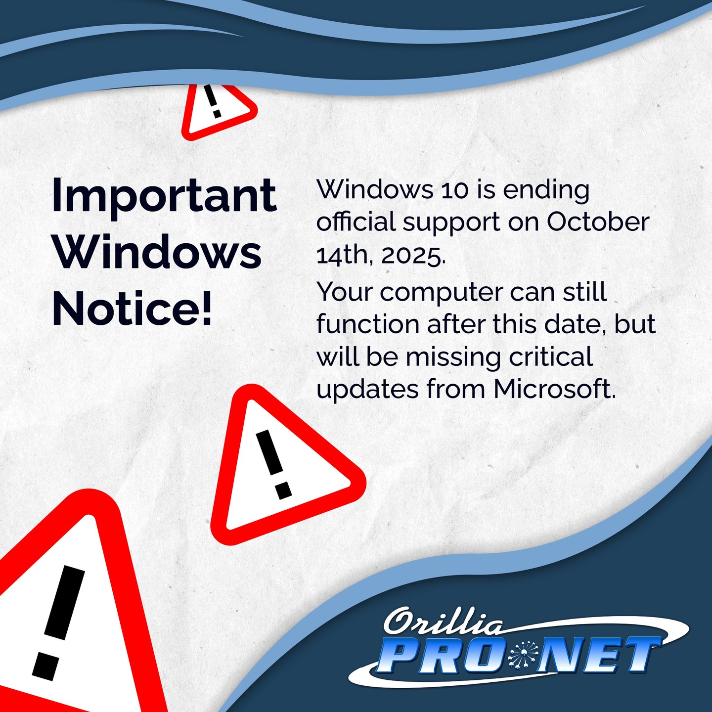 Hey folks, as we approach that date we would like to give you notice about…